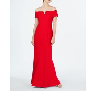 Calvin Klein Red Off-The-Shoulder Dress Size 2